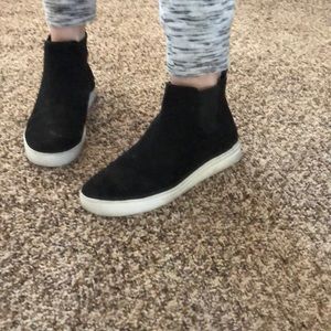 sneaker booties slip-on high tops